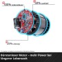 Detailaufnahme des bürstenlosen Motors der Einhell Akku-Handkreissäge TP-CS 18/190 Li BL Solo.