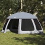 vidaXL Poolzelt mit Abnehmbarem Überzelt Netzwänden Grau 510x510cm 4100636_2