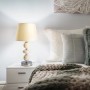Beige Keramik Tischleuchte Araga von Näve, 36 cm hoch, für stimmungsvolle Beleuchtung.