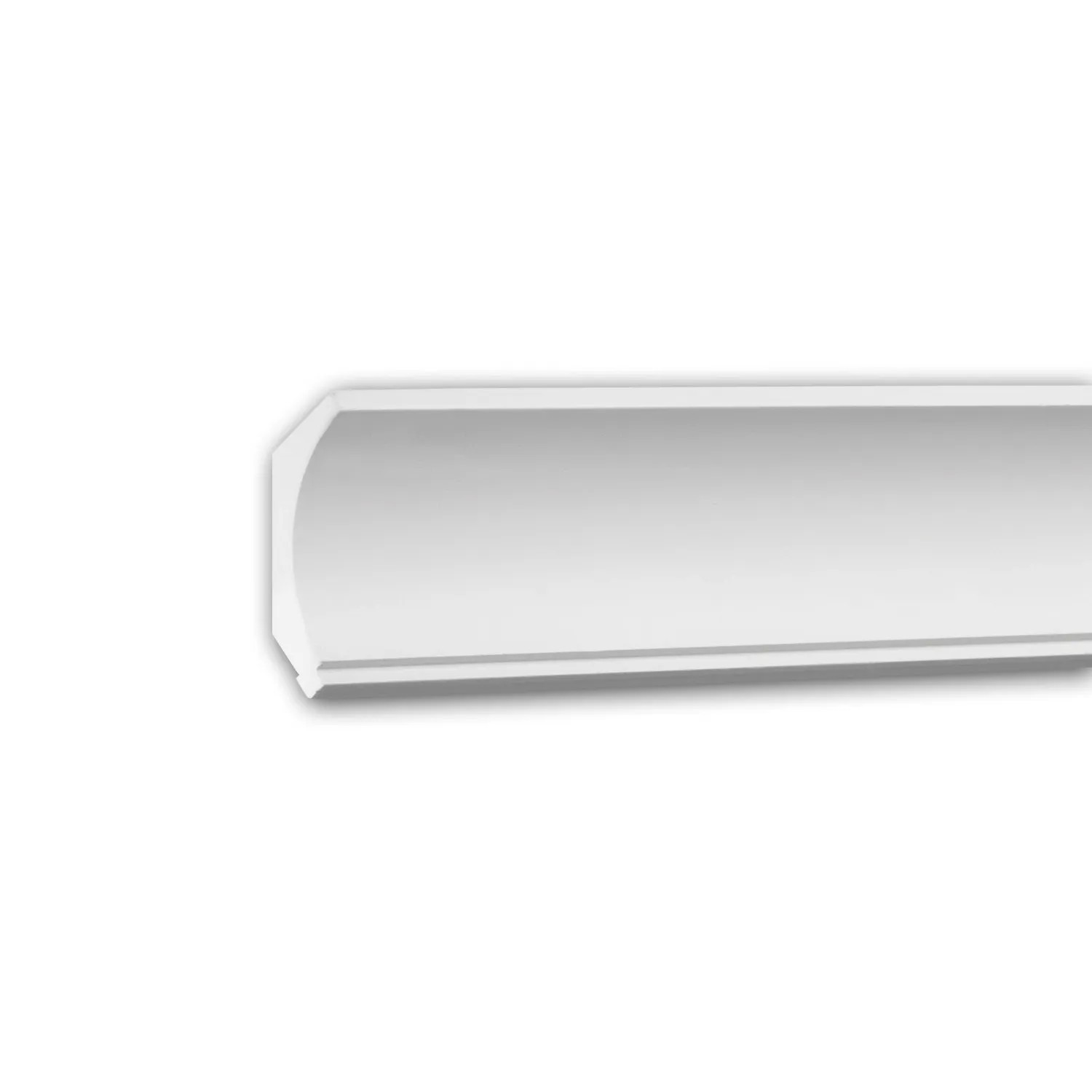 PROFHOME 150172 Eckleiste aus Polyurethan Deckenleiste Stuckleiste 2 m 200 cm x 4,8 cm x 4,7 cm Weiß