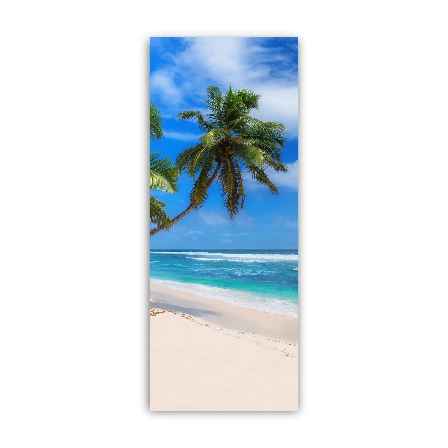 Walllux Duschrückwand Paradies Strand Alu-Verbund 3 mm 100 x 255 cm