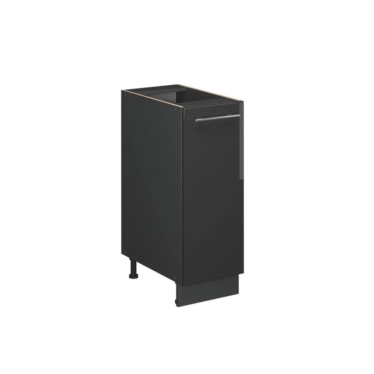 Vicco Apothekerschrank Fame-Line Anthrazit Hochglanz 30 x 82 AP Eiche Art Nr 57066