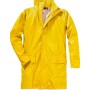 Gelbe Scheibler PU-Regenjacke 8155, Größe S, für Arbeitskleidung: wasserdicht, winddicht und reißfest.