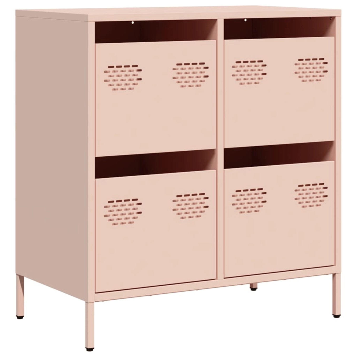 vidaXL Sideboard Rosa 68x39x73,5 cm Kaltgewalzter Stahl 851257 günstig online kaufen