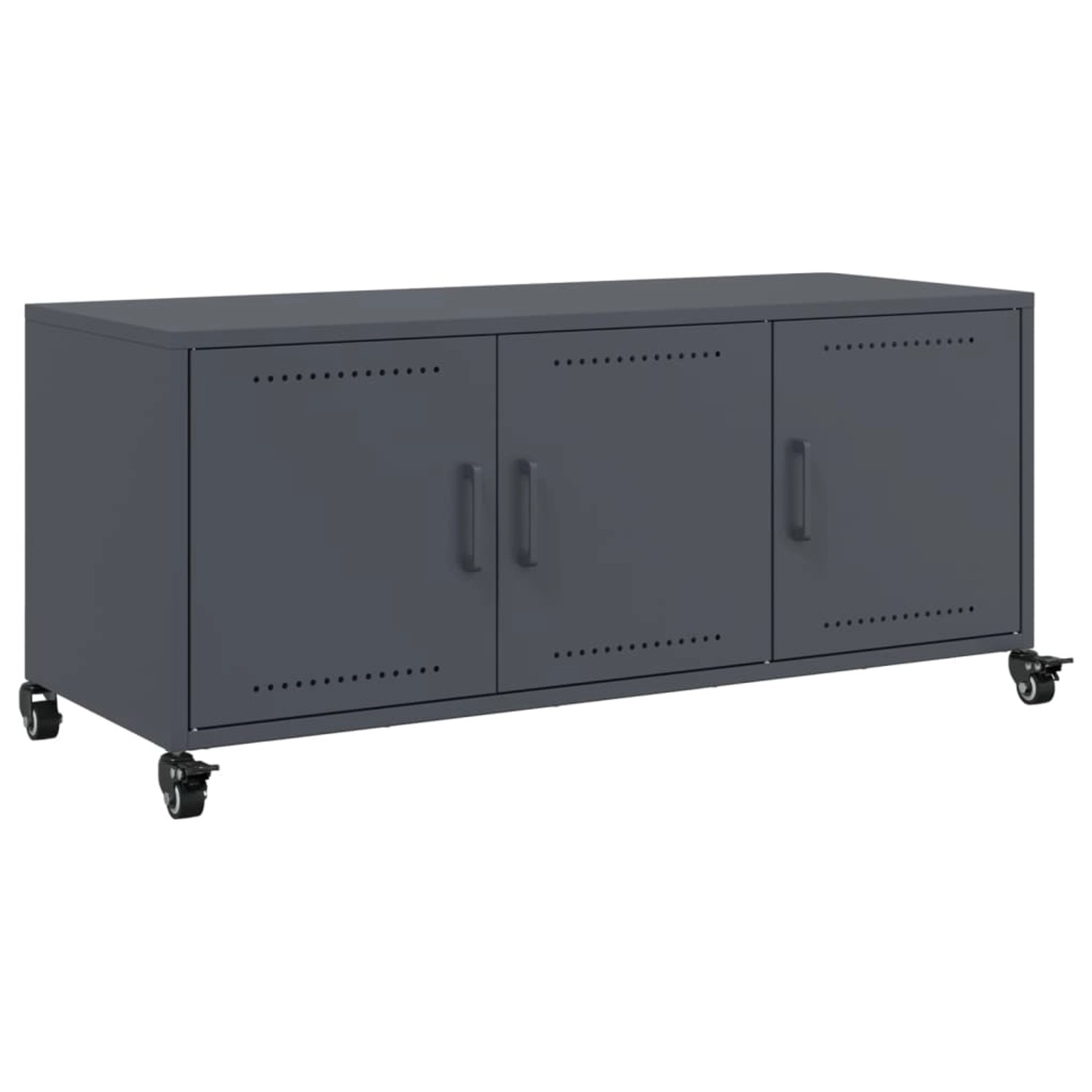 VidaXL TV-Schrank Anthrazit 100,5x39x43,5 cm Kaltgewalzter Stahl günstig online kaufen