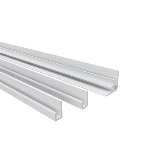 AICA Eck- und Kantenprofile, 210cm, matt weiß, für 3mm Aluverbundplatten.