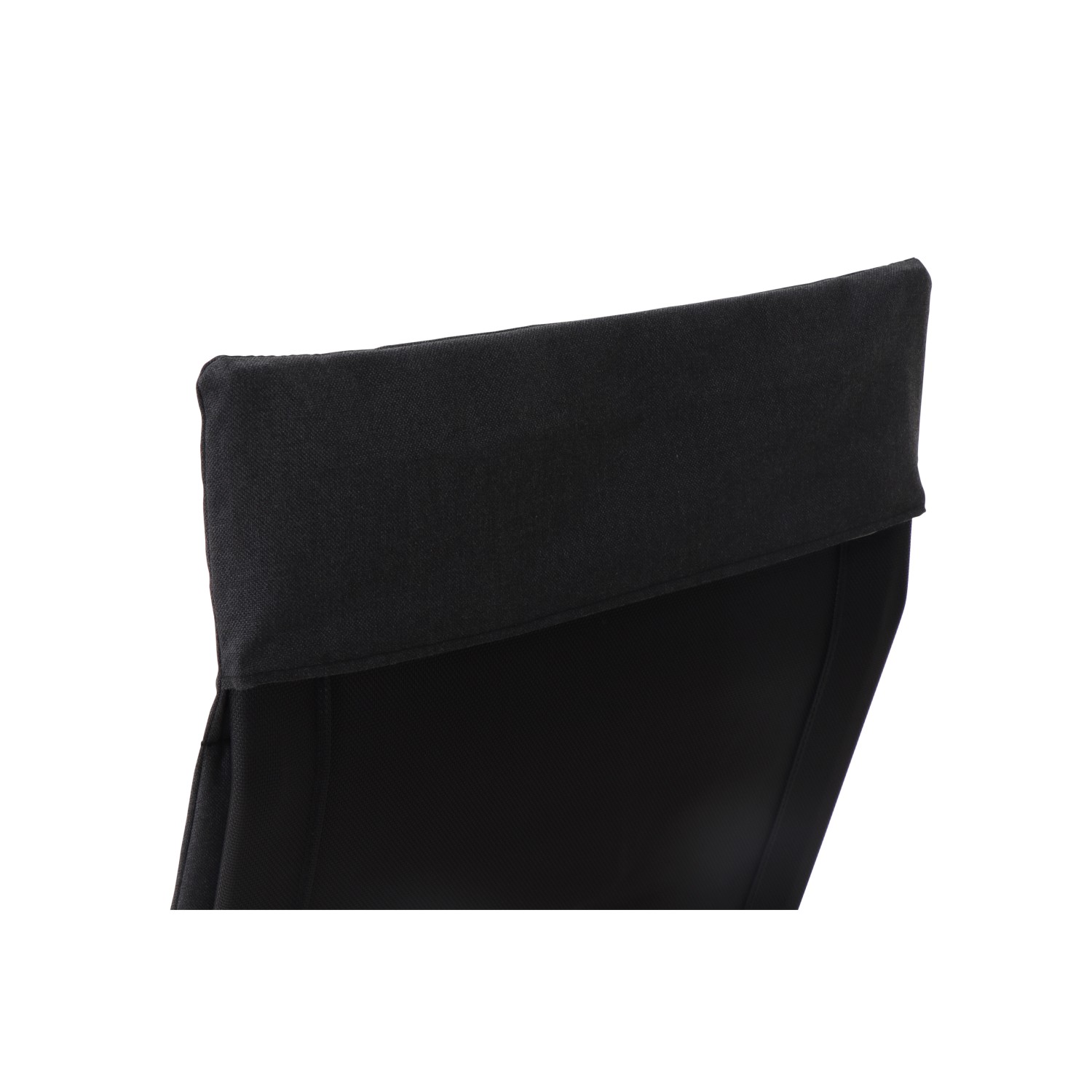 Detailaufnahme: Schwarze Siena Garden Schaukelliege Aliano, Bezug und Gestell