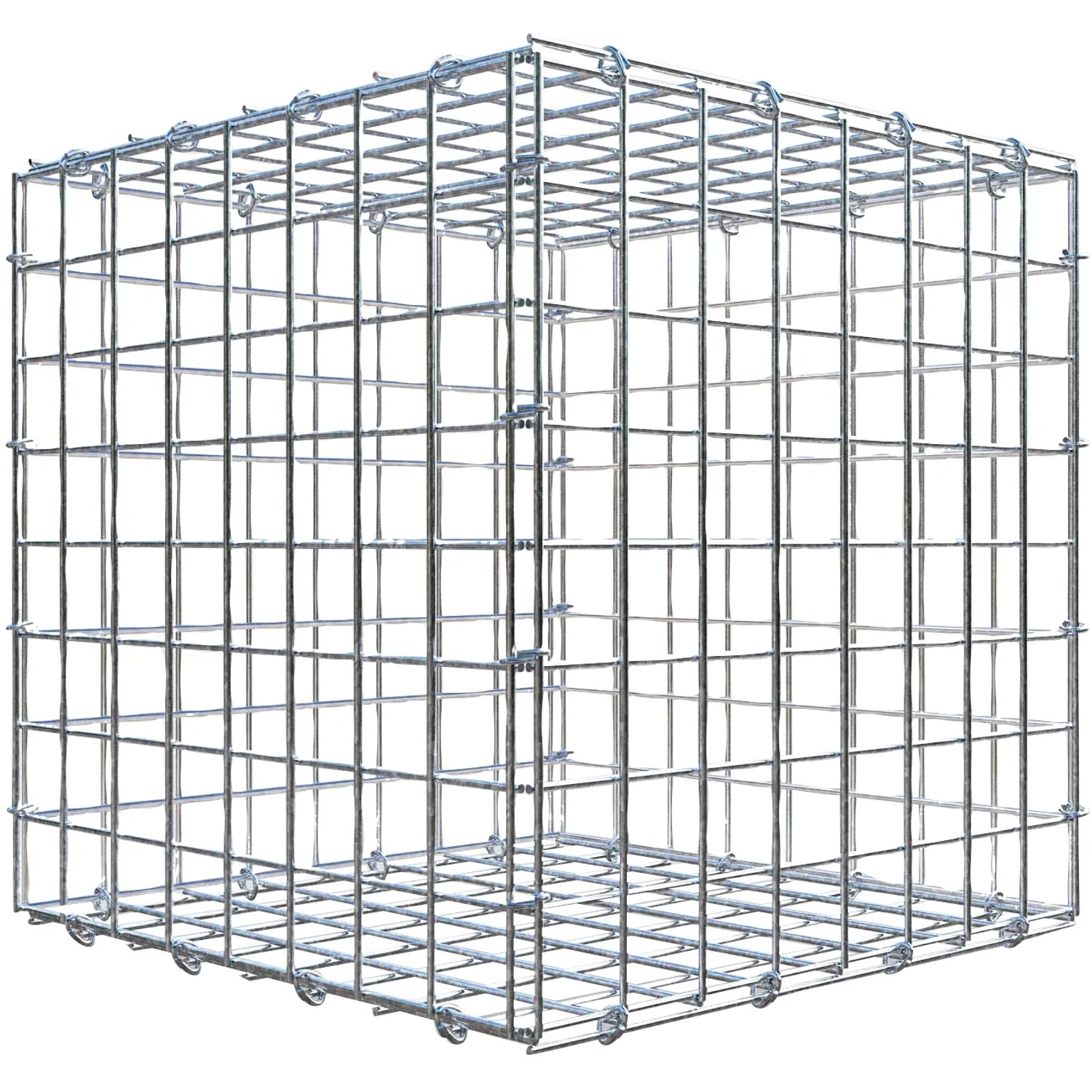 Gabiona C-Ring-Gabione 40 x 40 x 40 cm Maschenw 5 x 5 cm