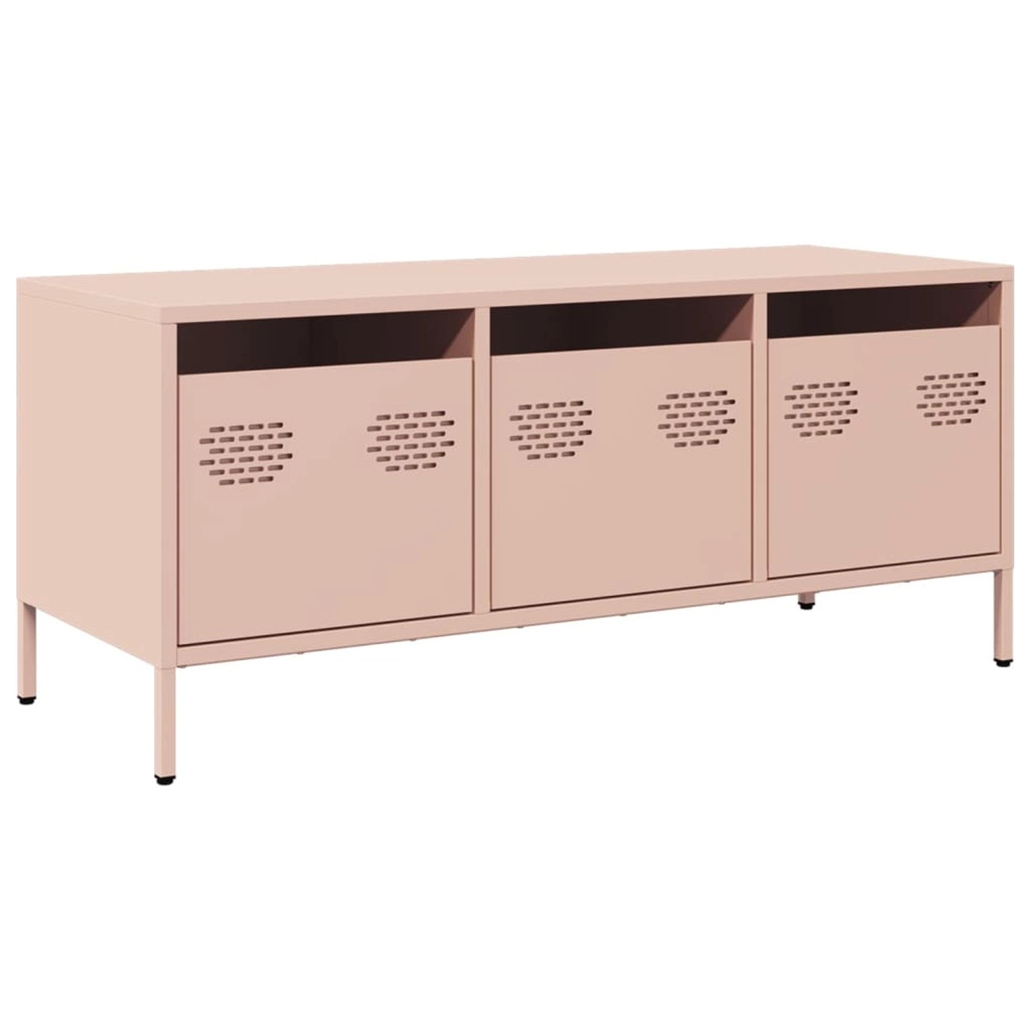 vidaXL TV-Schrank Rosa 101,5x39x43,5 cm Kaltgewalzter Stahl 851227 günstig online kaufen
