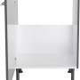 Optifit Spülenunterschrank Ingvar420, 60 cm, Anthrazit Matt, mit offener Staufläche.
