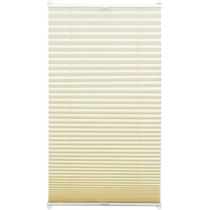 Gardinia EasyFix Plissee, 40x130 cm, elfenbeinfarben, mit zwei Bedienschienen für Fenster.