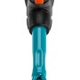Gardena combisystem-Blumenkralle zum Lockern des Bodens mit blauem Metallschaft und schwarzem Griff.