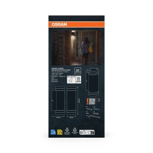 Osram Außenwandleuchte ENDURA Cla Beam Schwarz 23,3 cm