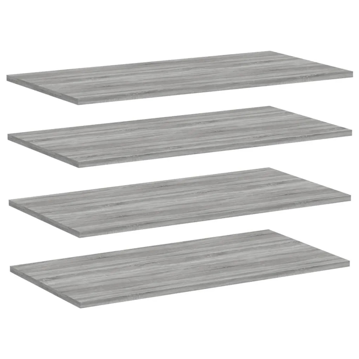 vidaXL Wandregale 4 Stk Grau Sonoma 80x40x1,5 cm Holzwerkstoff 838275