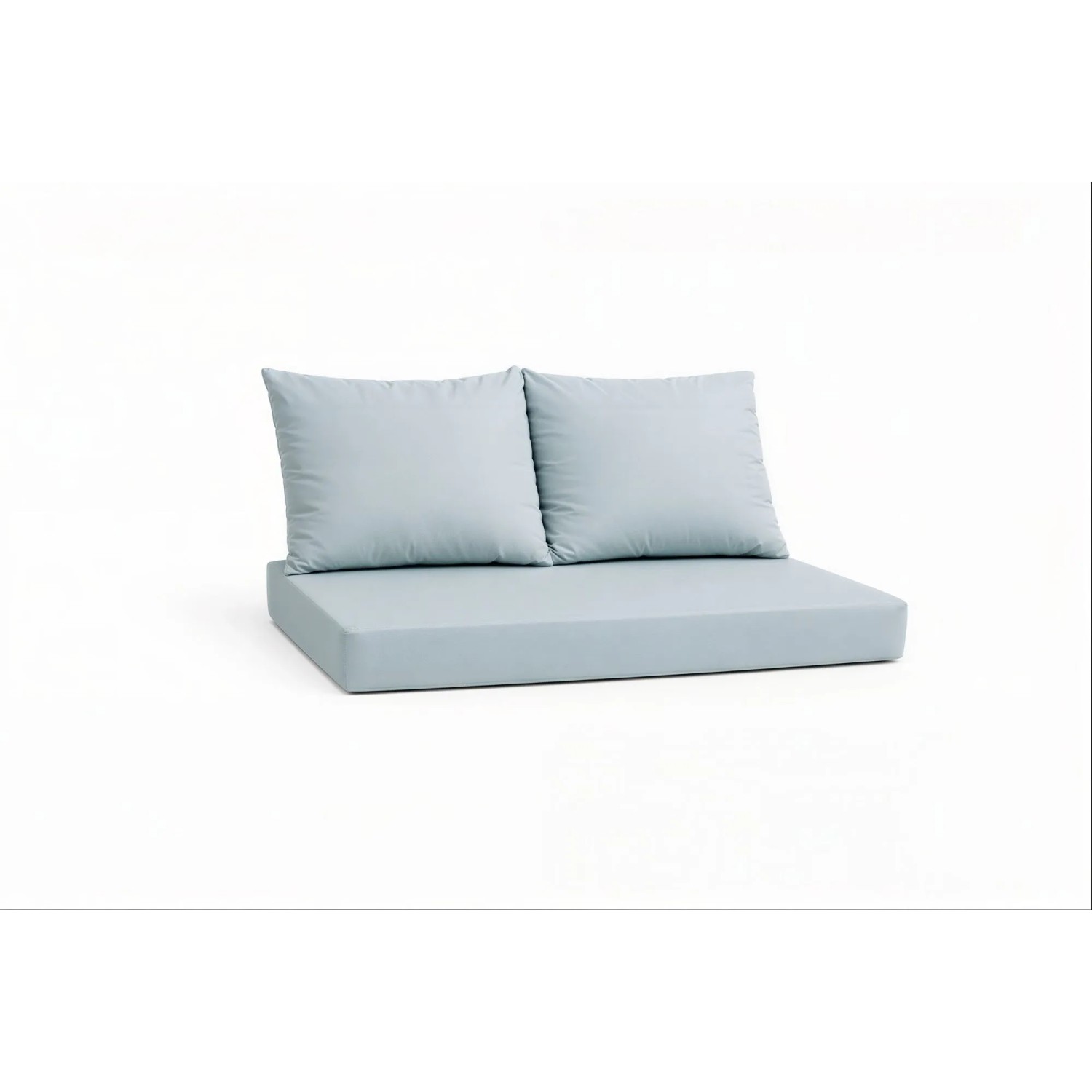 Setgarden Pastel Outdoor Palettenkissen Set 120x60x10cm Sitzkissen + Rückenkissen 2x60x50cm 1tlg Pastellblau