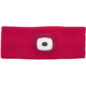 Steuber Stirnband mit LED Lampe, Berry. Gartenbekleidung für bessere Sicht im Dunkeln.