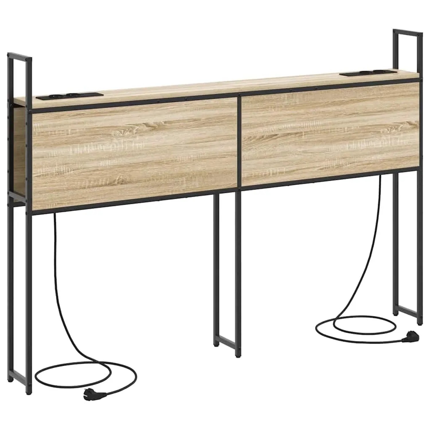 vidaXL Kopfteil mit Stauraum mit Ladestation Sonoma-Eiche 160 cm 859816