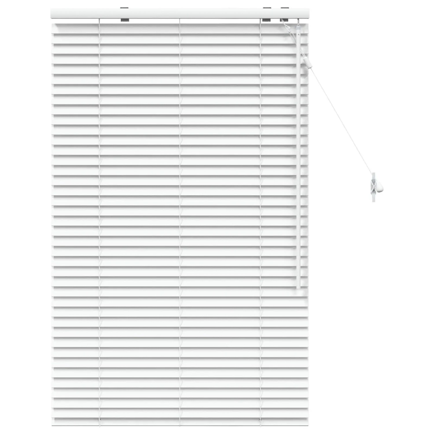 vidaXL Venezianische Jalousie Weiß 75 x 130 cm 35 mm 42015386