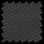 Graue Mosaikfliese aus Rohstahl im Swiss Cross Design, gewalzte Oberfläche. Paket mit 10 Matten.
