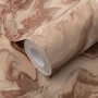 Erismann Vliestapete Elle Decoration 4 Mystic Spell Terracotta mit Marmor- und Glitzereffekten.