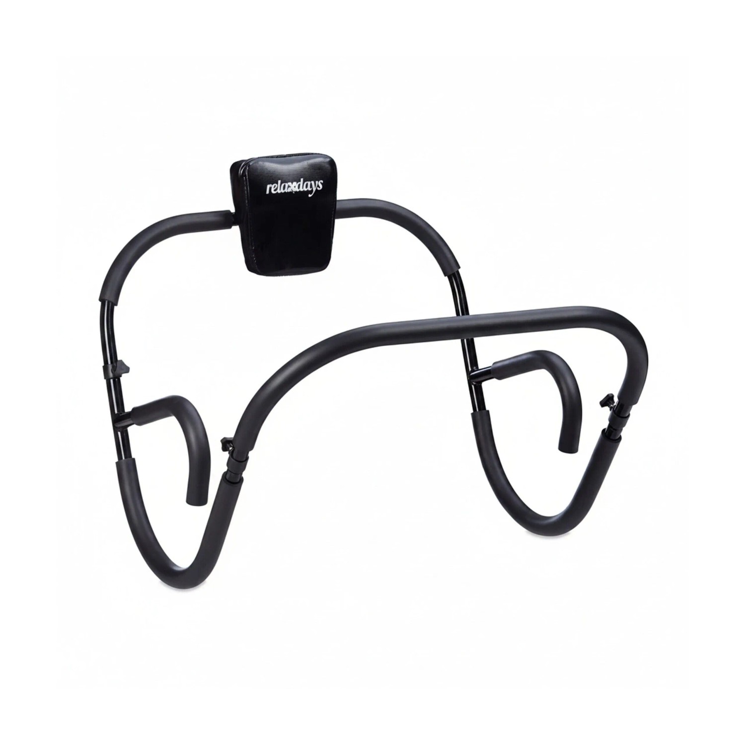 Relaxdays Bauchtrainer AB Roller Metall Gepolstert Klappbar 66 cm x 70 cm x 70 cm 3 kg