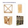 Modulares Weinregal Vincellar Mod aus Kiefernholz für 40 Flaschen.