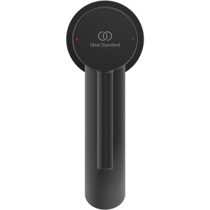 Ideal Standard Ceraline Waschtischarmatur in Schwarz mit Push-Open Ventil.