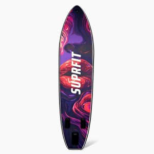 Suprfit Stand-Up Paddling Board Vibrant Lips mit farbigem Lippen-Design. Robustes SUP für Wassersport.