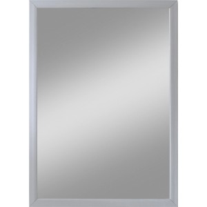Rechteckiger Rahmenspiegel Beach in Silber (40x60 cm) für Wandmontage.