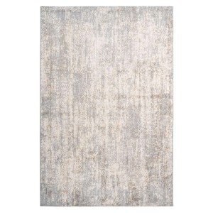 Moderner Kurzflor Teppich MeGusta Clara in Taupe mit Used-Look, 120x170 cm.