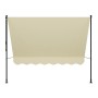 Beige Klemmmarkise Kapstadt 250x120 cm für Balkon und Terrasse.