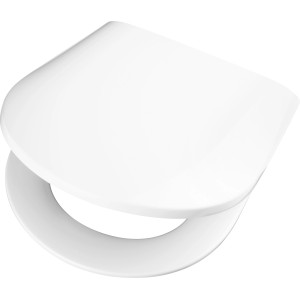 Weißer baliv WC-Sitz Kingston II aus Duroplast mit Absenkautomatik.