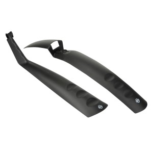 SKS Spritzschutz-Set, 26-28 Zoll, schwarz, für Mountainbikes und Fahrräder mit Federgabeln.