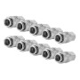 10er Set STAHLWERK Druckluft-Schnellkupplungen NW 7.2 mit 1/4 Zoll Außengewinde.