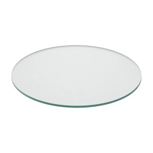 Relaxdays Glasplatte ESG Transparent Hitzebeständig 40 cm 2,5 kg