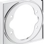 Hansgrohe Verlängerungsrosette ShowerSelect Glas, Chrom. Zubehör für Armaturen.