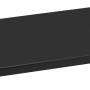 Schwarzer Stahl-Fachboden, 60x30,5x1,7 cm, für Regale und zur flexiblen Aufbewahrung.
