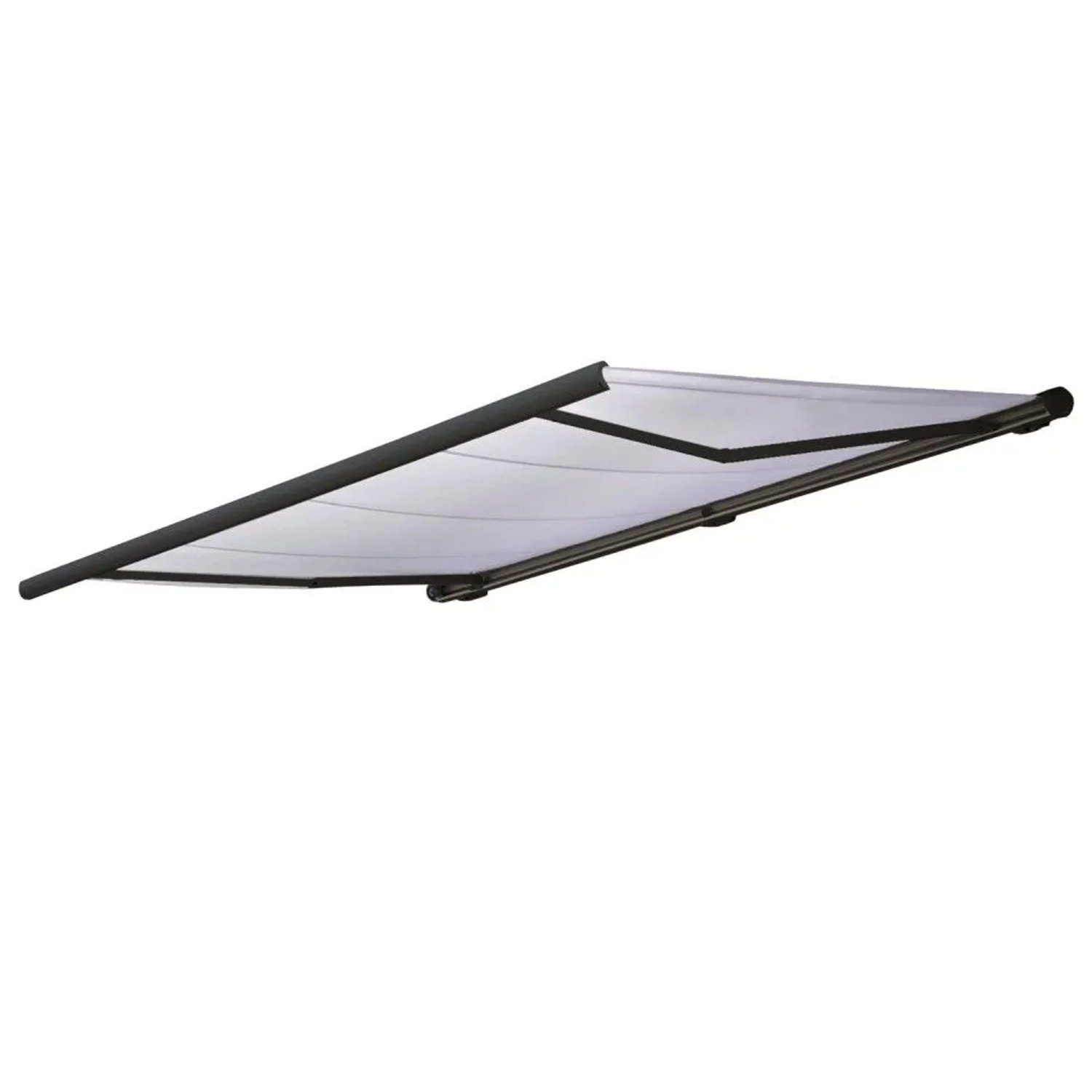 MCW Elektrische Kassettenmarkise H123 4,5x3m Acryl Creme Rahmen Anthrazit