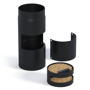 Accente Kaminofenfilter Sauberling, Zubehör für Kamine & Öfen, in Schwarz.