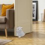 Relaxdays Türstopper Eule Polyester Grau Schwer 22 cm x 21 cm x 17 cm 1,4 kg_2