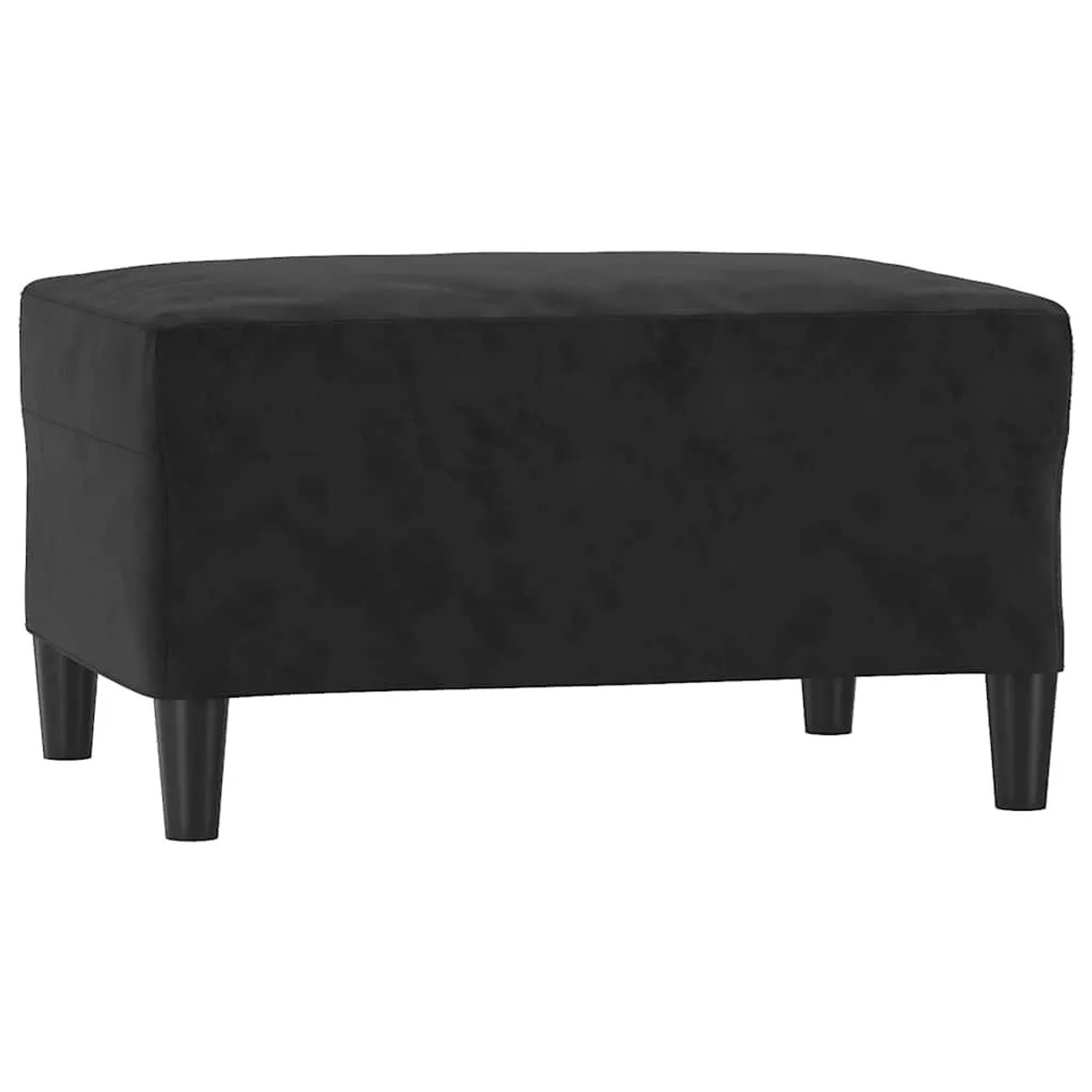 vidaXL Fußhocker Schwarz 70x55x41 cm Samt 349322