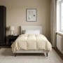 vidaXL Winterbettdecke Gepolstert Creme 140 x 220 cm Mikrofaser 42026151_2