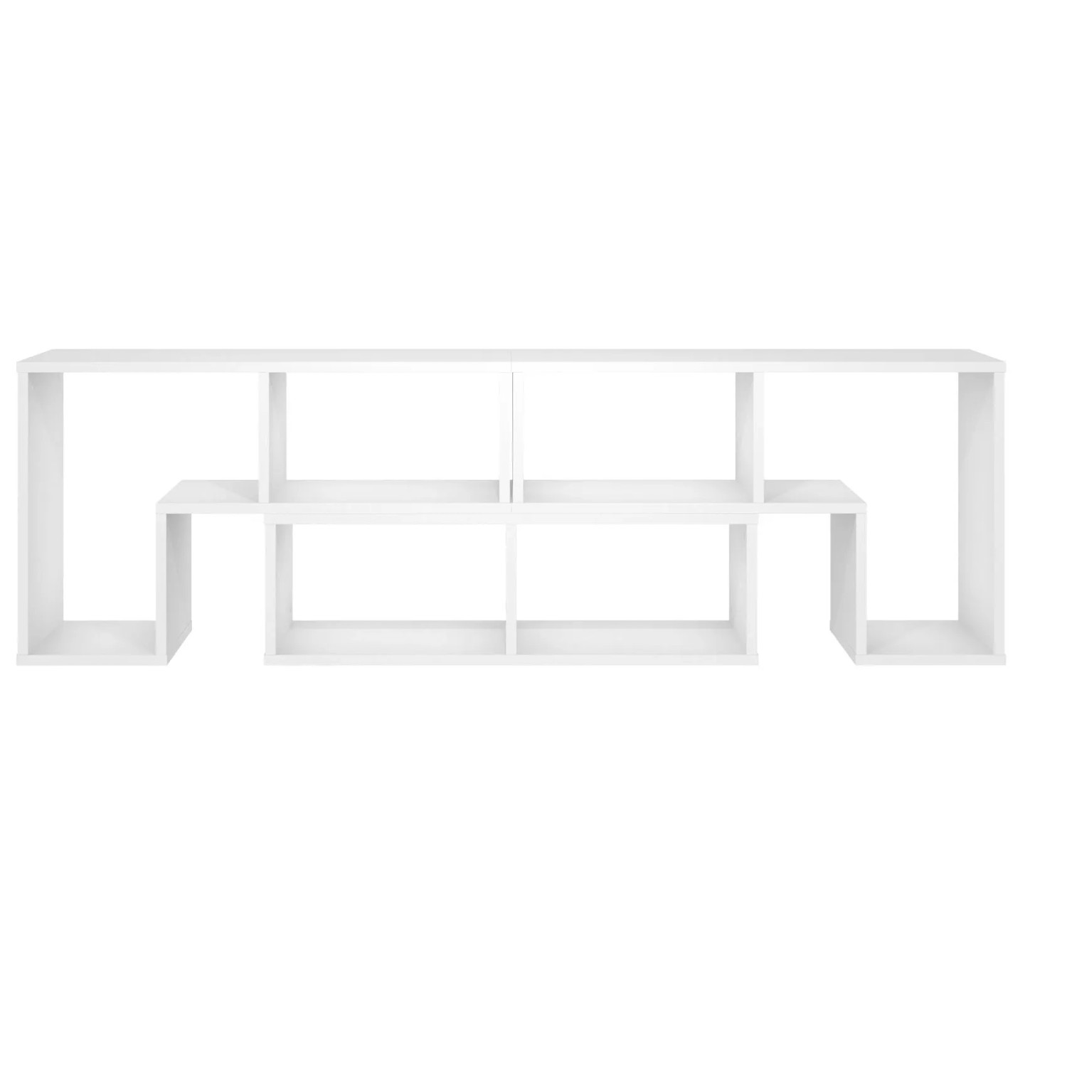 Costway Fernsehschrank Holz 3-teilig Frei Kombinierbar Weiß günstig online kaufen