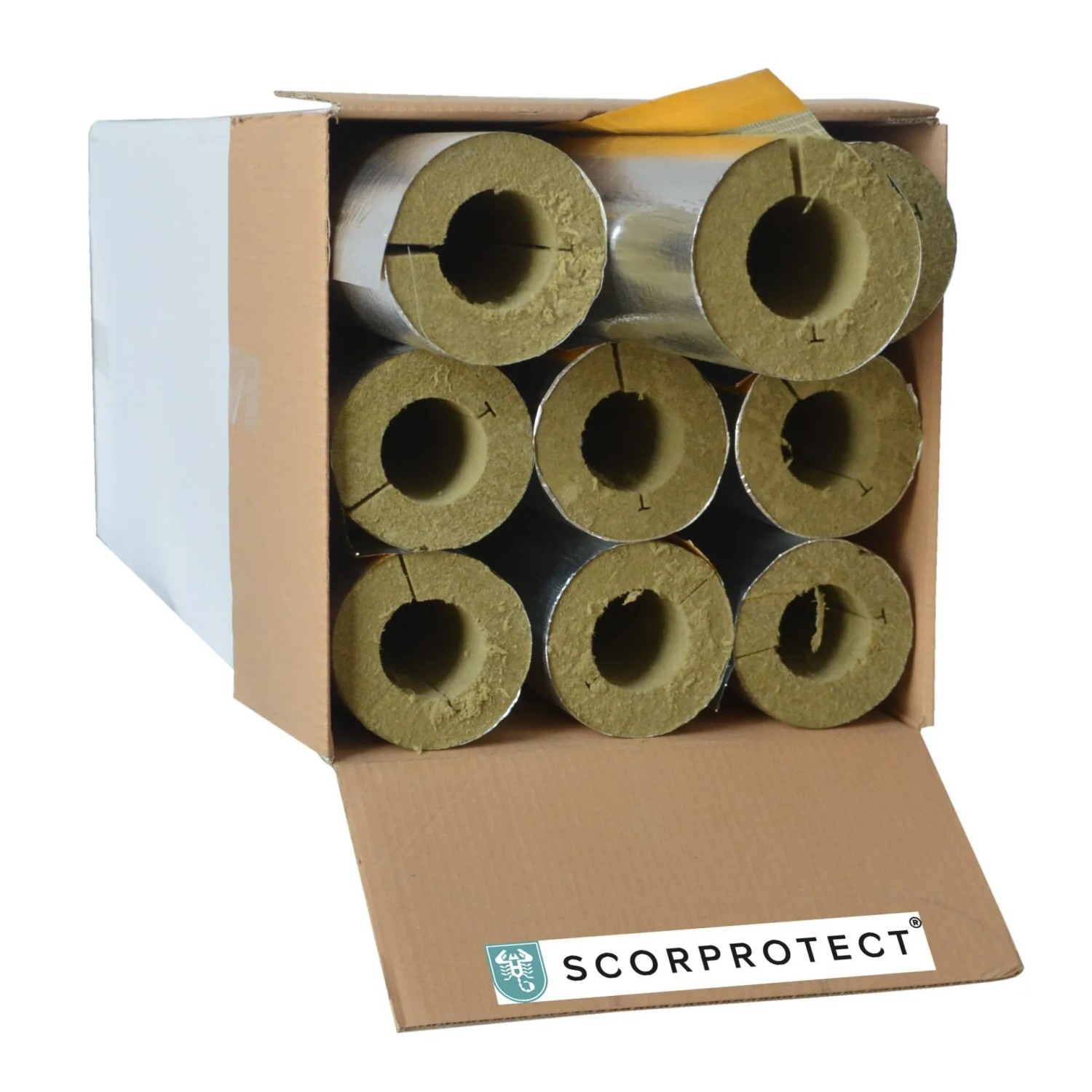 Scorprotect Karton Rohrisolierung Alu 64 MM X 30 MM