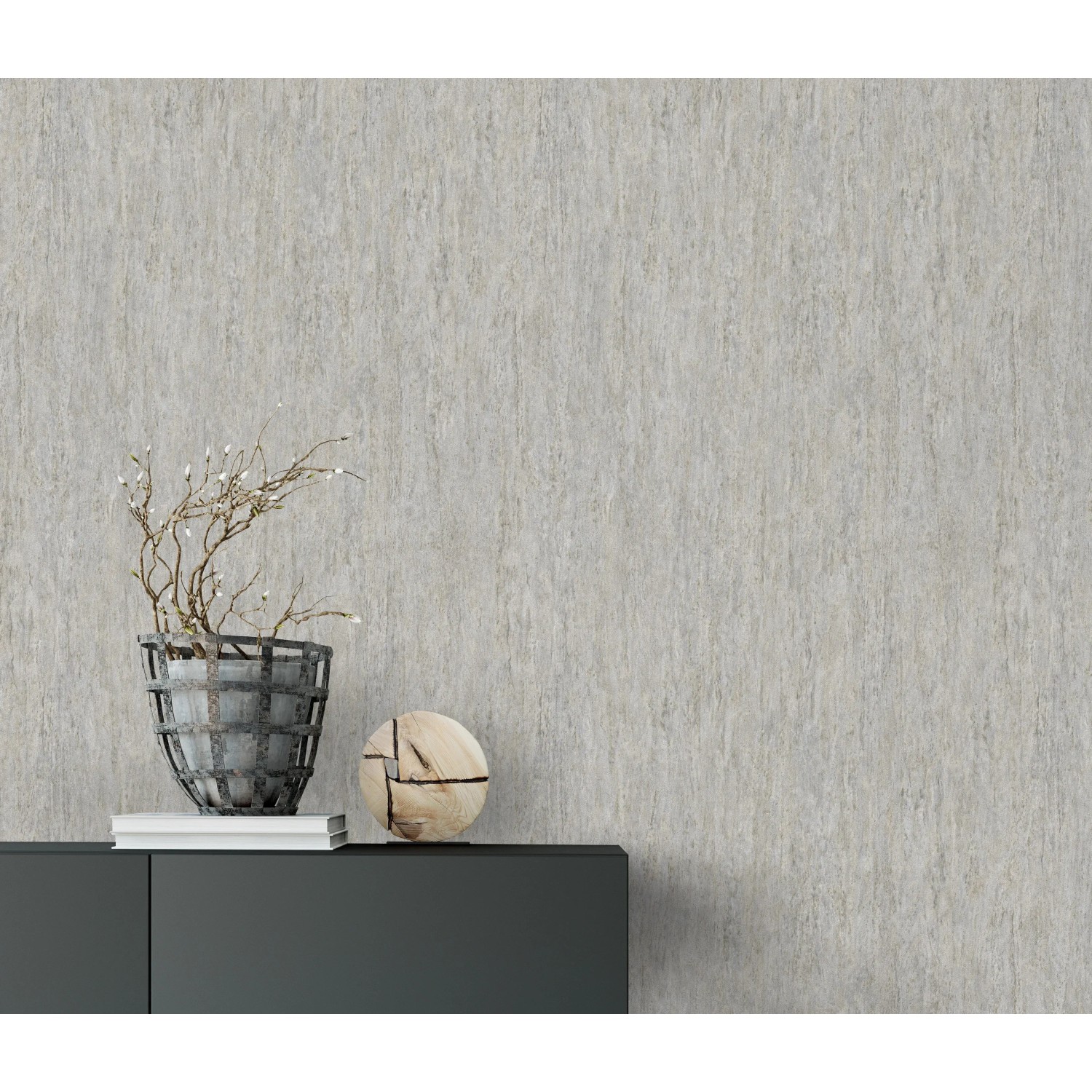Erismann Vliestapete Code Nature Struktur Grau FSC® Kaufen Bei