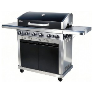 El Fuego Detroit Gasgrill mit 6+1 Brennern, doppelwandigem Deckel und Seitenbrenner.