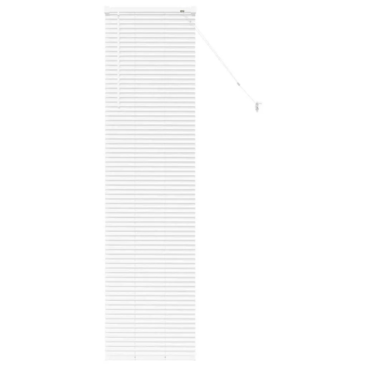 vidaXL Balkenjalousien mit Vorhängen Weiß 175 x 45 cm Aluminium 42005986 günstig online kaufen