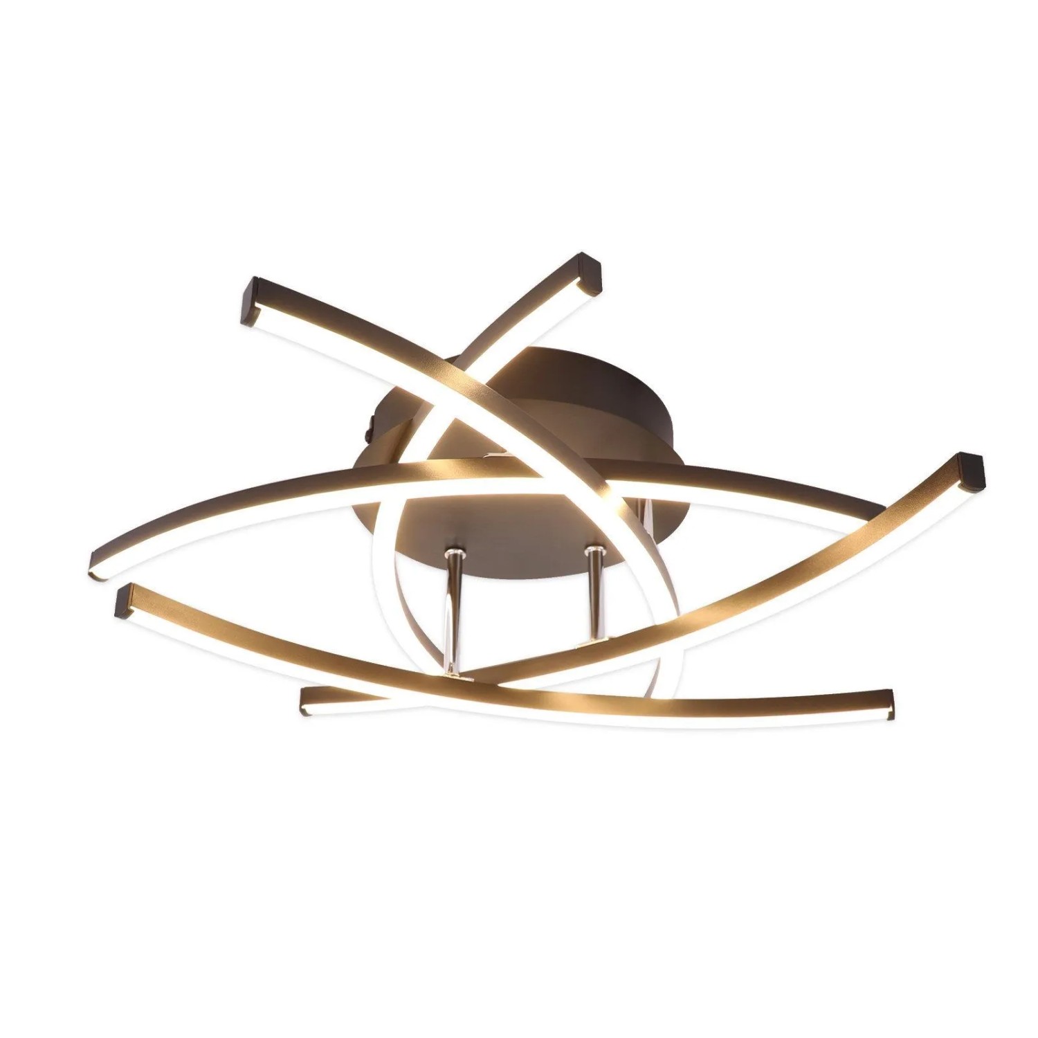 NETTLIFE LED Deckenleuchte aus Metall L52Schwarz