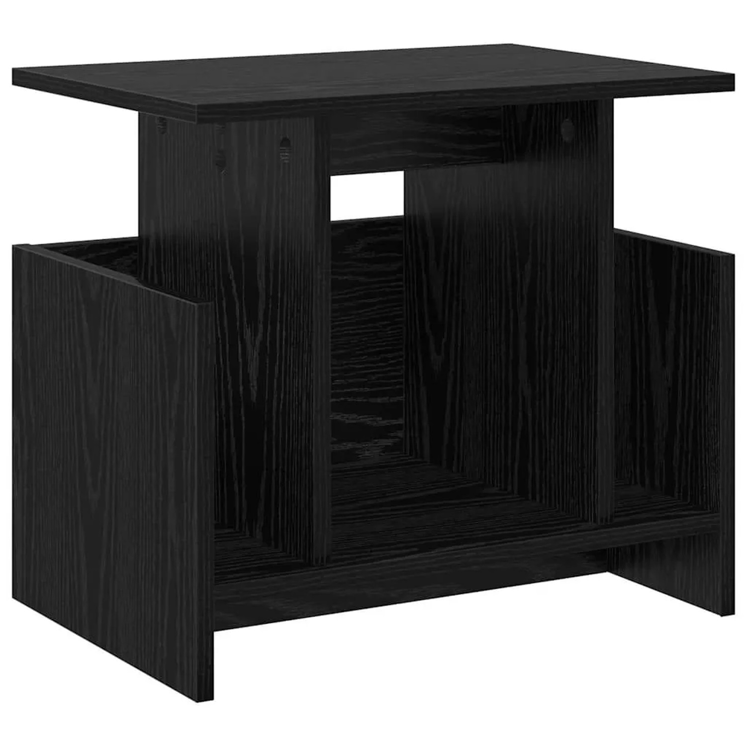 vidaXL TV-Ständer Schwarz Eichen-Optik 50 x 35 x 45 cm Holzwerkstoff 891002