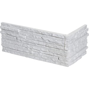 Stegu Verblender Ecke Palermo Weiß, Beton-Verblender für Innen & Außen.